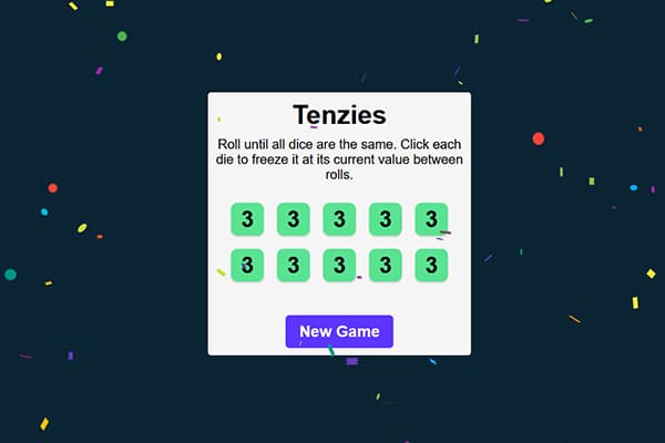 Tenzies Game